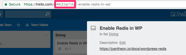 Trello card ID