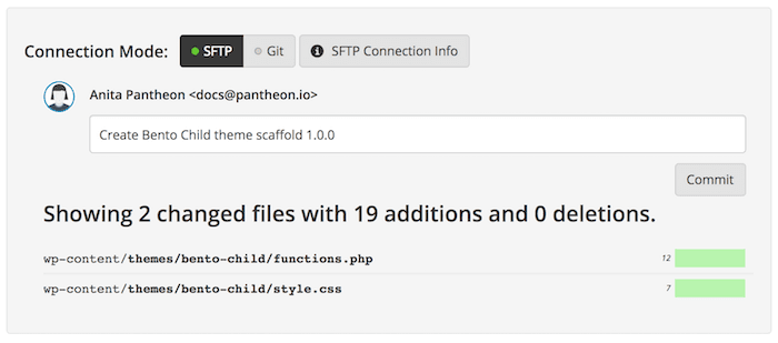 Commit child-bento theme