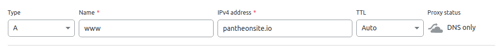 Example DNS only