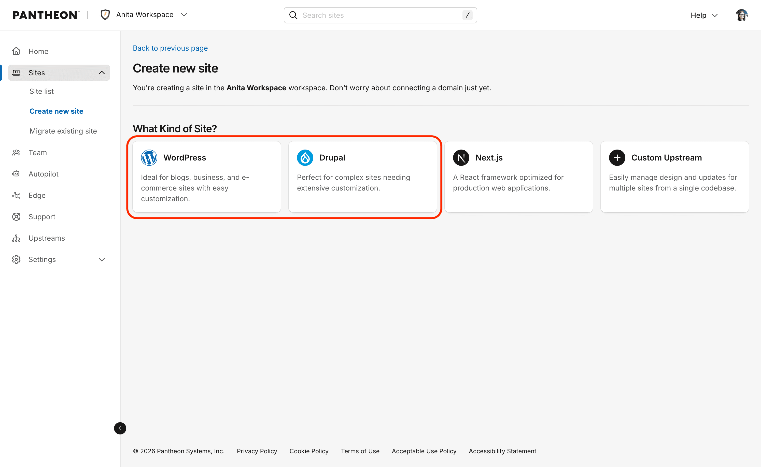Select CMS