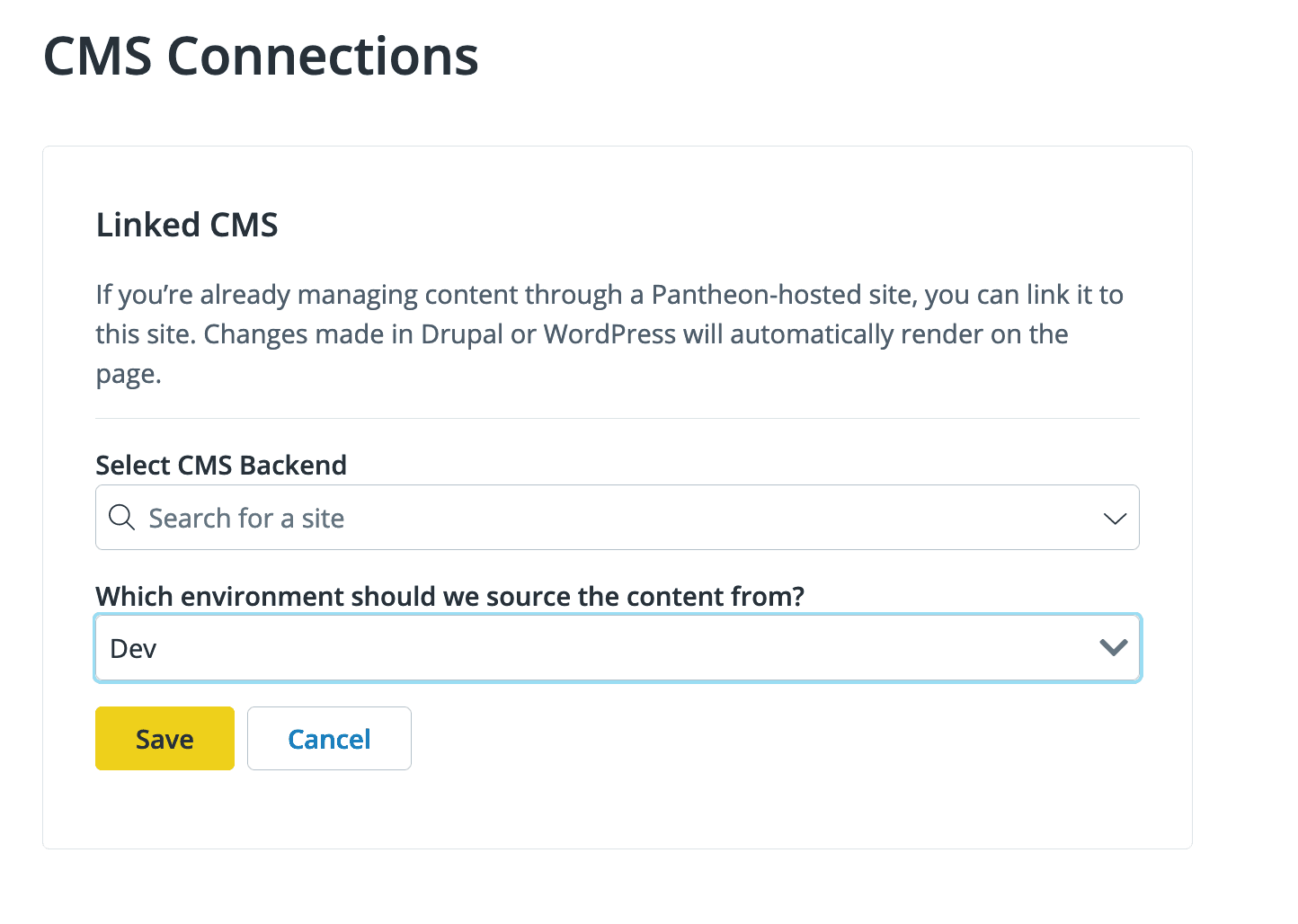 CMS Connections