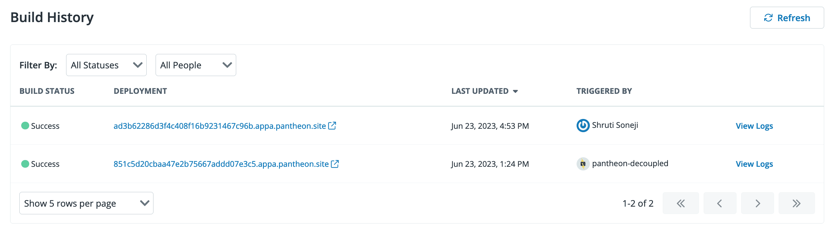 build deployment