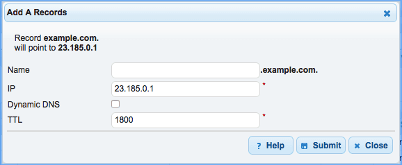 dns made easy a record