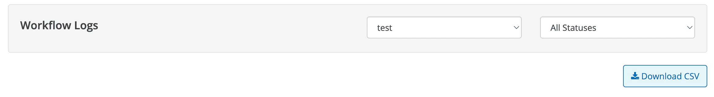 Workflow download options