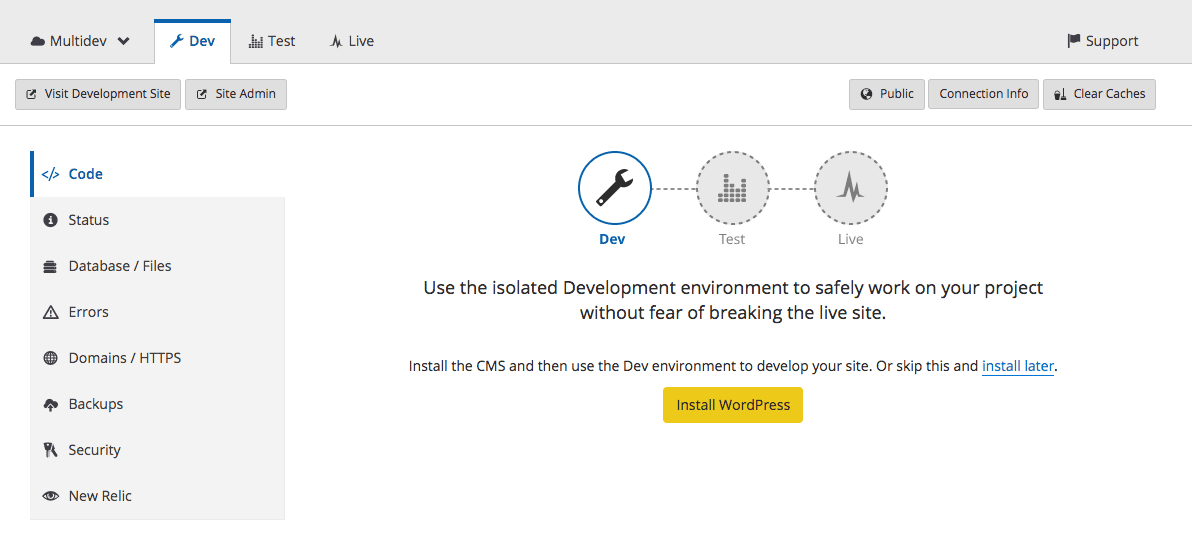 Install WordPress or Drupal