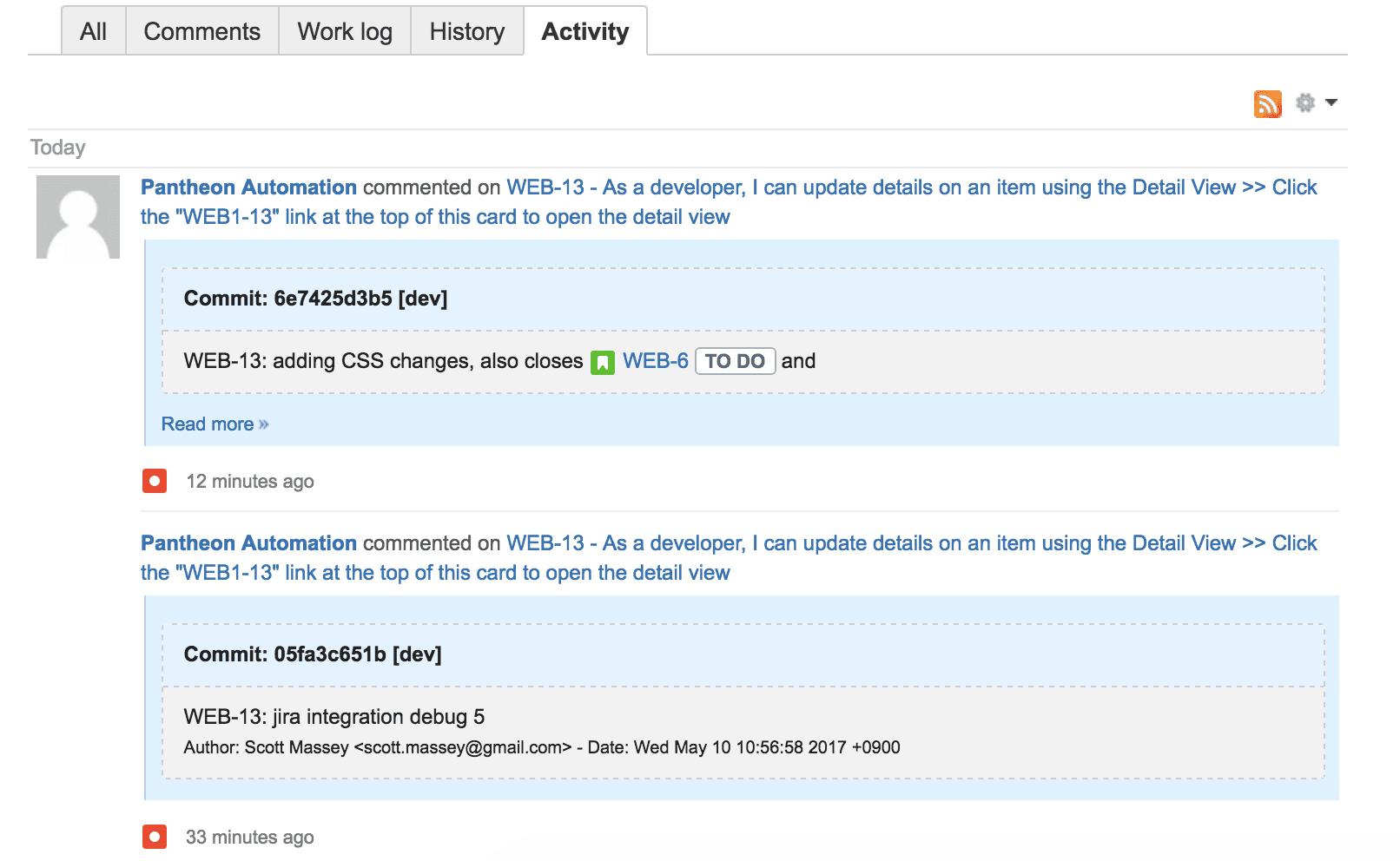 Jira issue