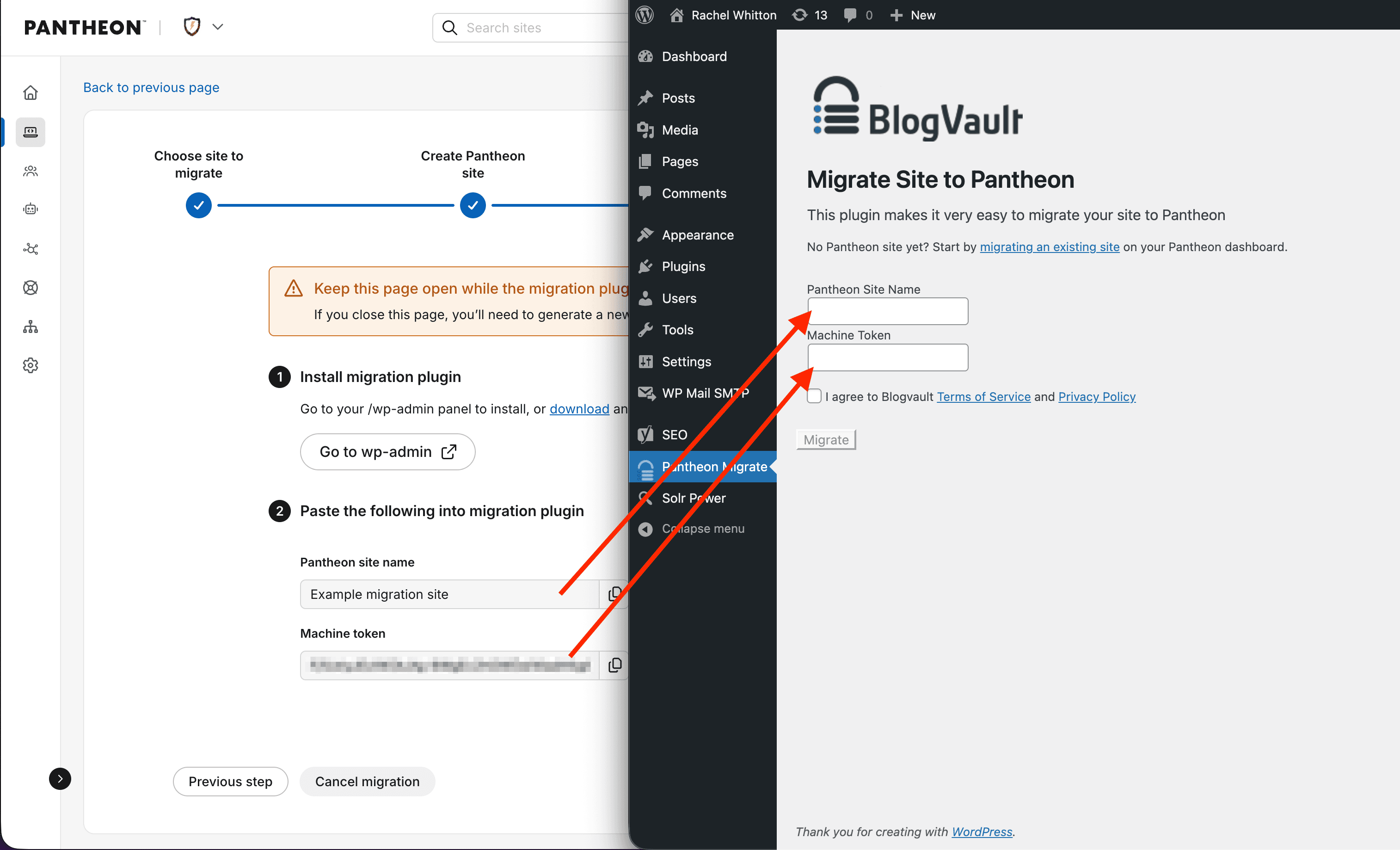 Copying and pasting info