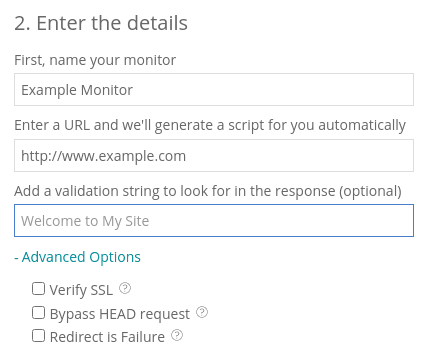 New Relic Synthetics Selection