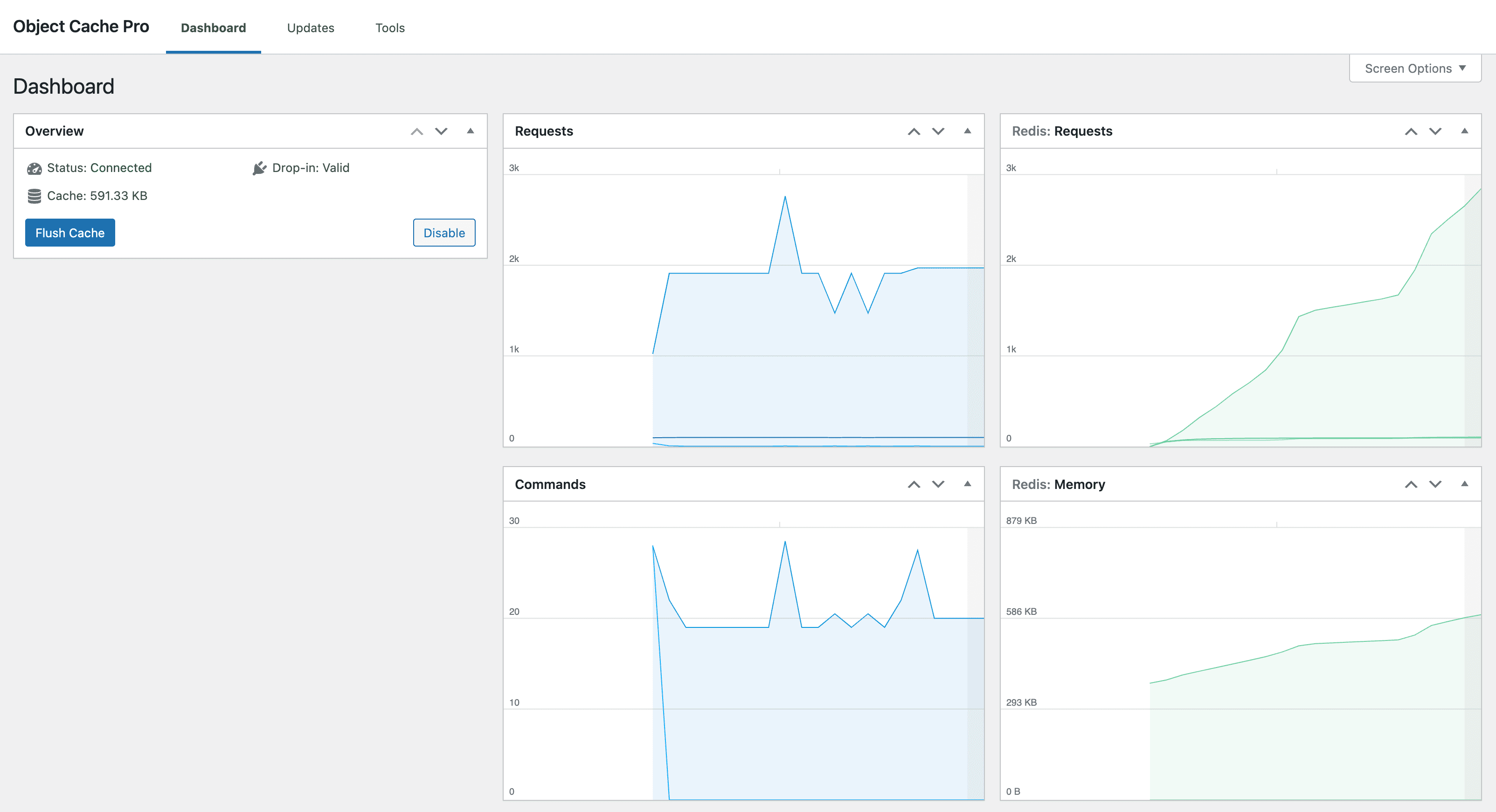Object Cache Pro admin page