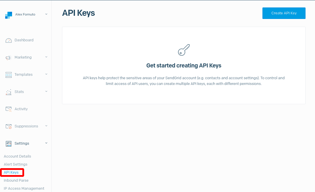 SendGrid Multiple User setup