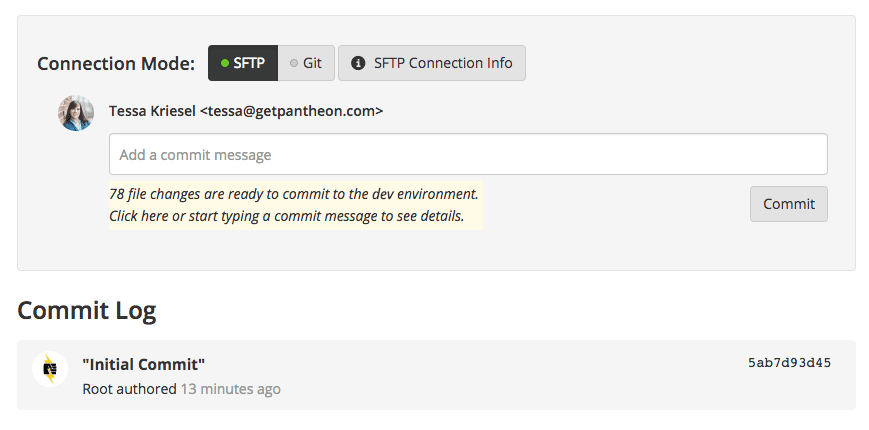 Pantheon Site Dashboard: Install CF7