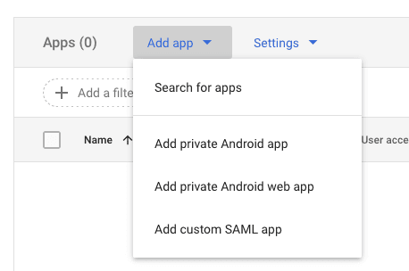 Google Console Custom SAML App