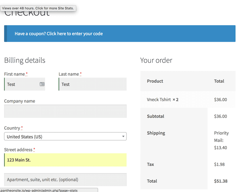 WooCommerce checkout