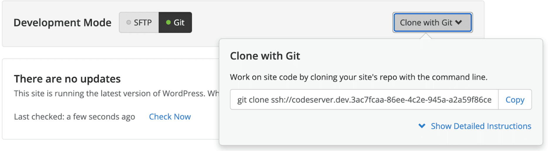 Clone with Git Button