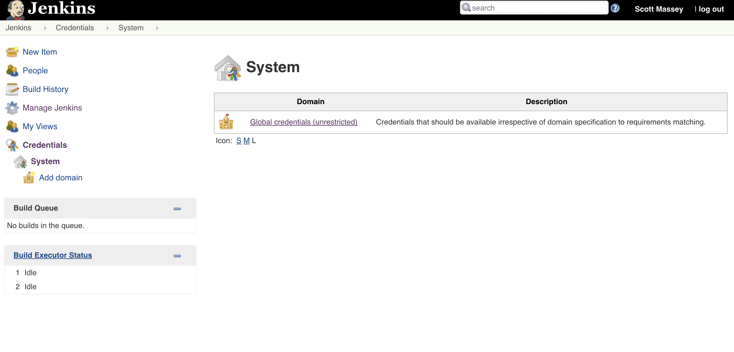 Credentials Page