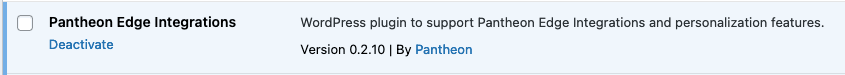 WP Plugin Active