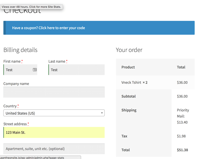 WooCommerce checkout