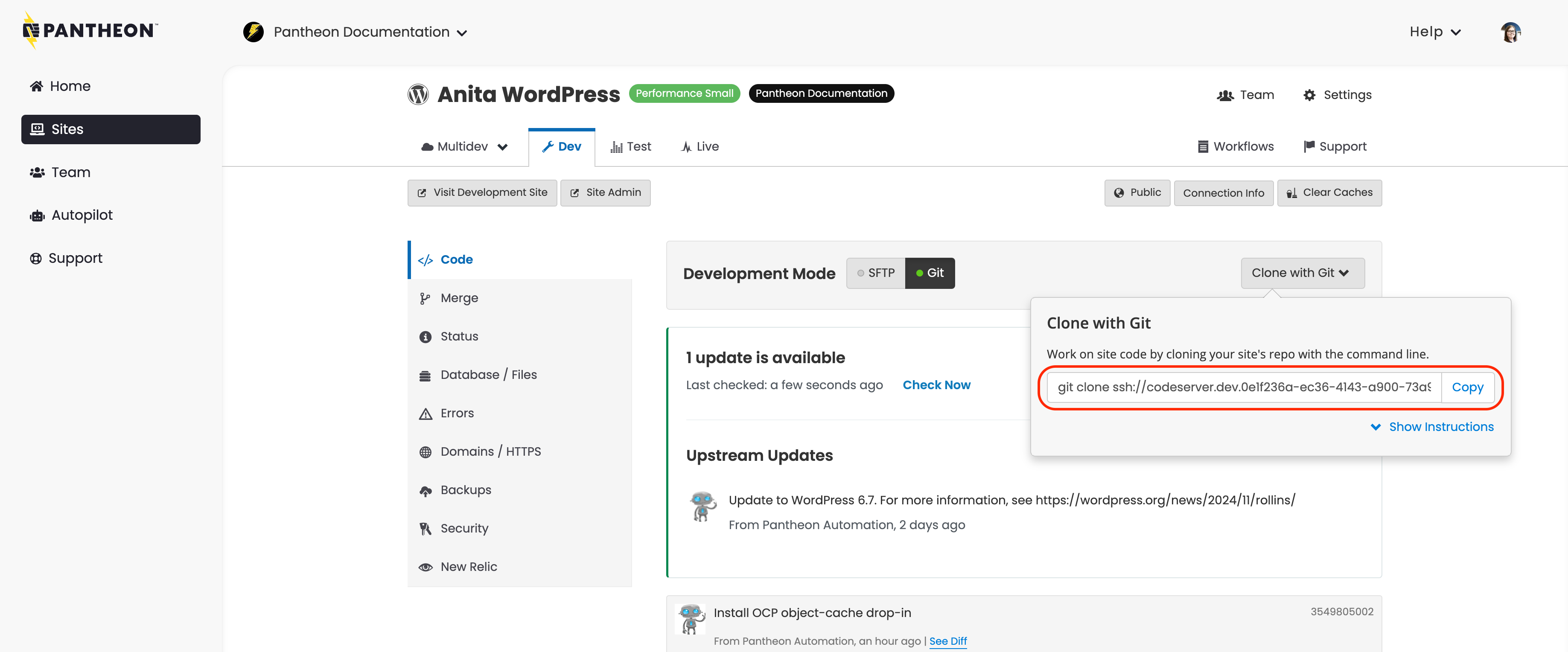 Copy Git Clone Command
