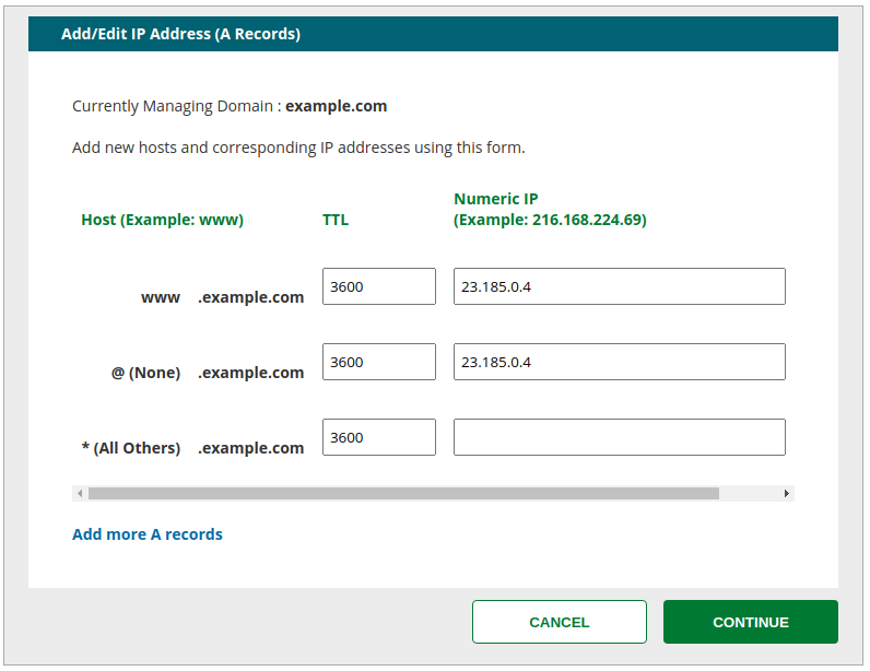 Network Solutions Edit A Records