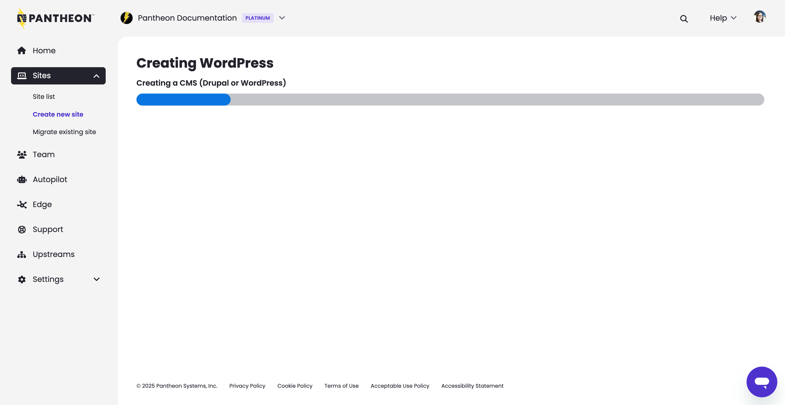Deploying a new site