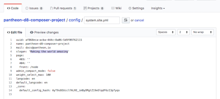 Slogan edited to say 'Making the world amazing'