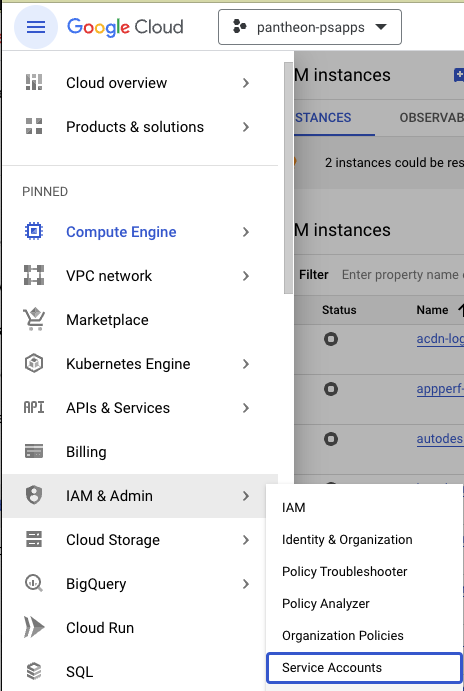 GCS Service account 1