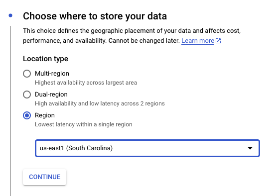 GCS Bucket Settings 3