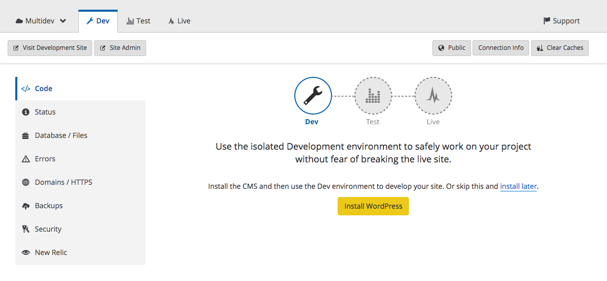 Install WordPress or Drupal
