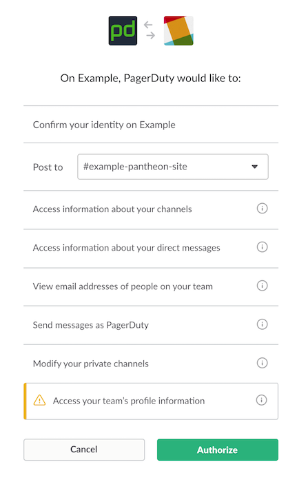 CSlack authorization