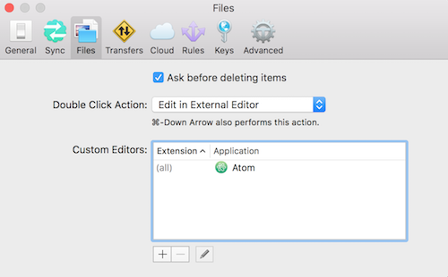 Transmit file config