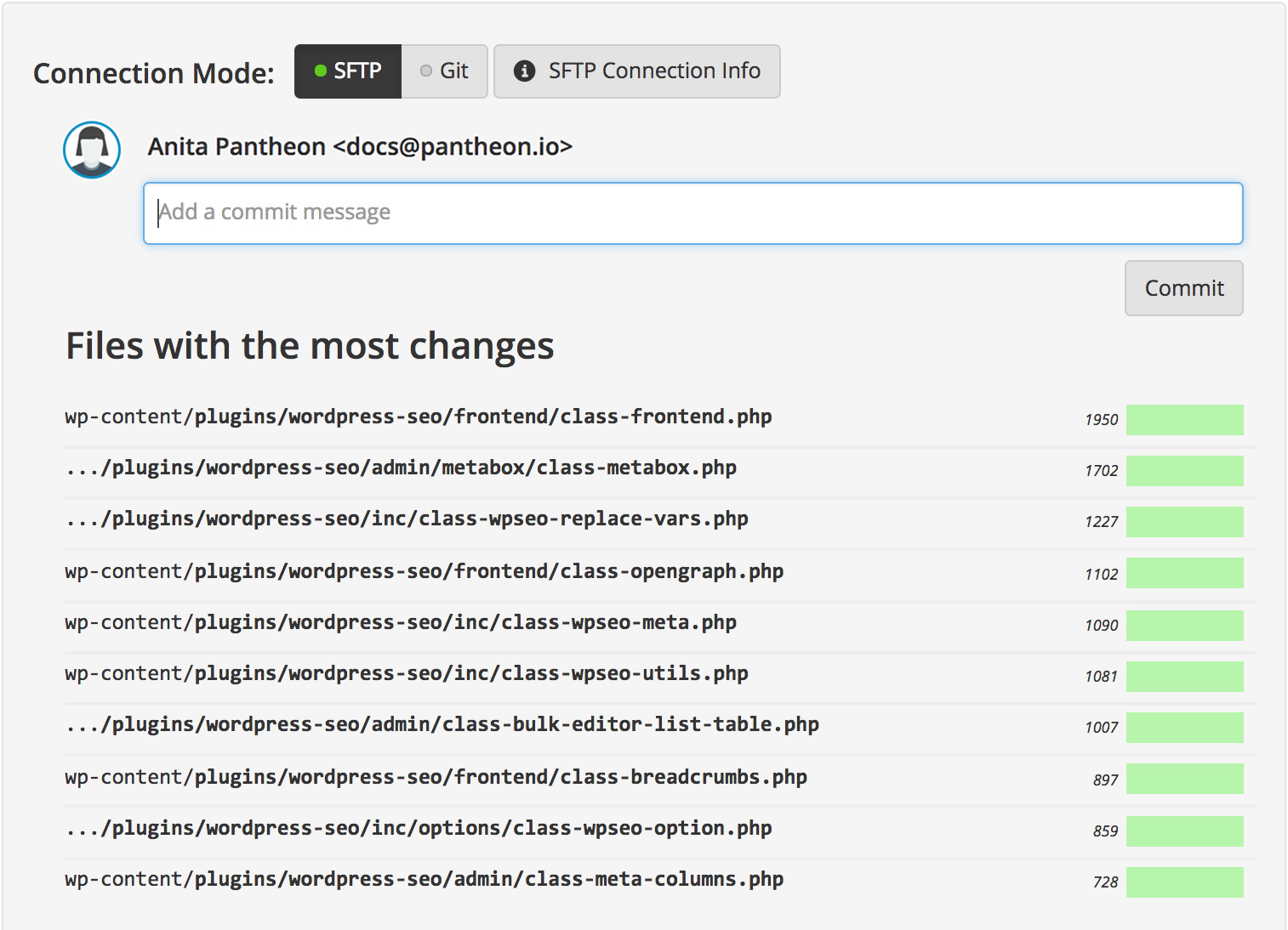 View advanced page cache plugin files