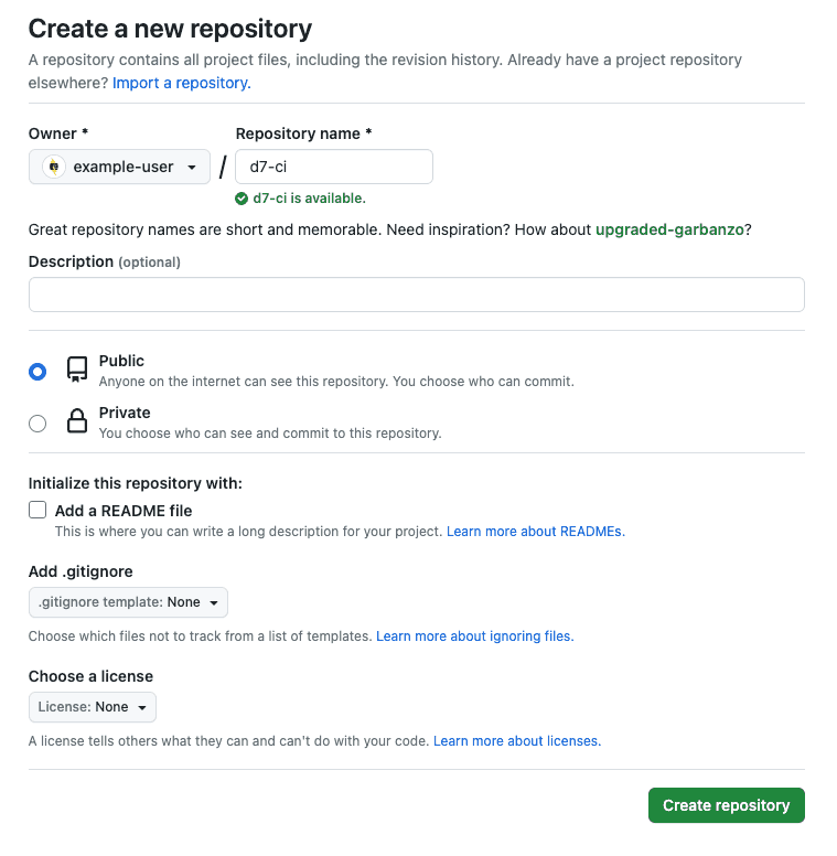 Create a Repository on GitHub