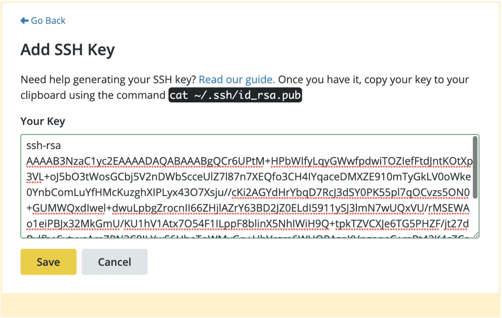 Adding SSH Keys