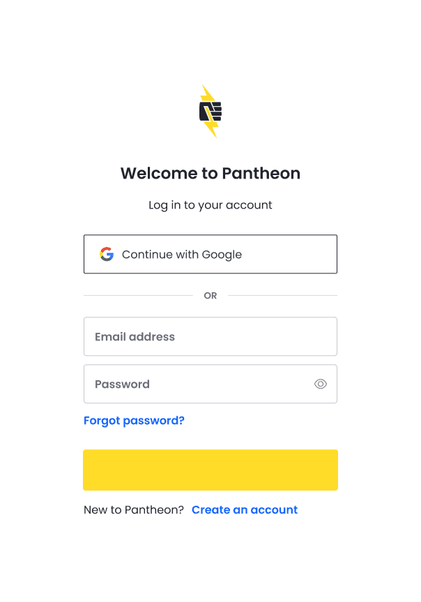 New Login Page