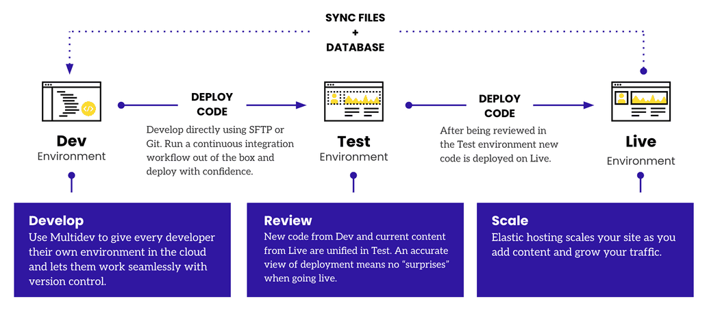 Fig. 6.1 - Dev-Test-Live Overview