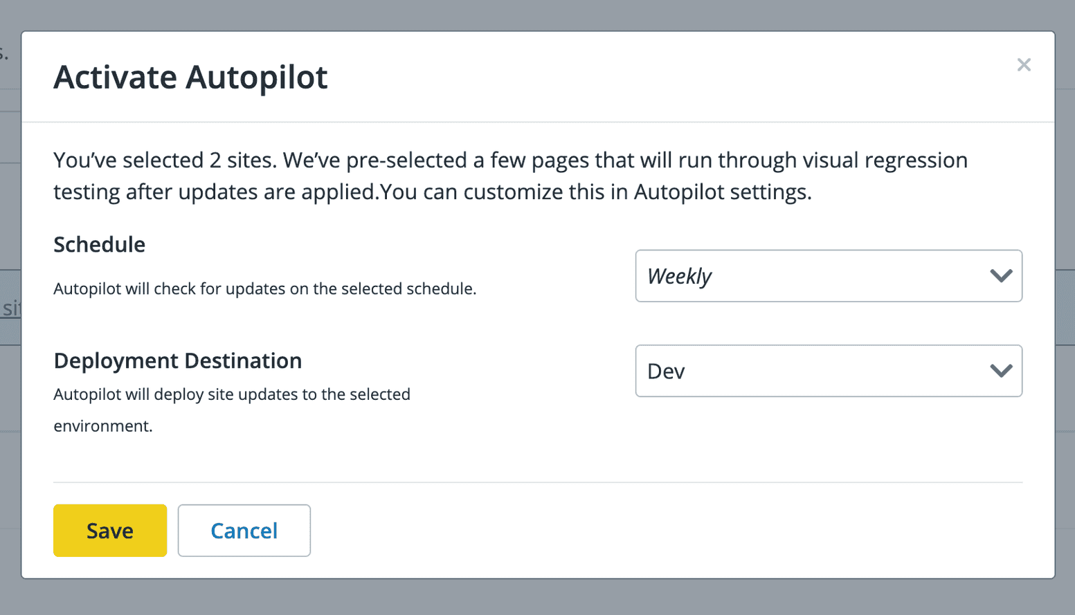 Autopilot Setup and Configuration Pantheon Autopilot Pantheon Docs