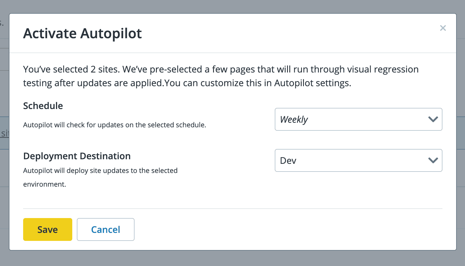 Autopilot Setup and Configuration Pantheon Autopilot Pantheon Docs
