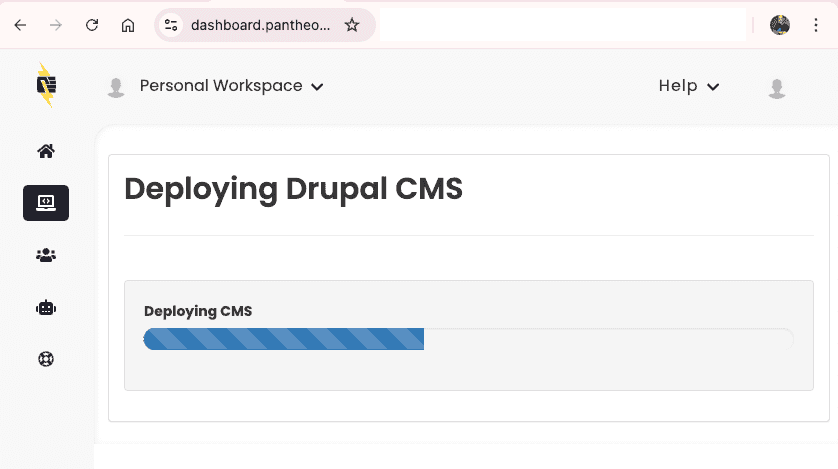 Drupal CMS Dashboard