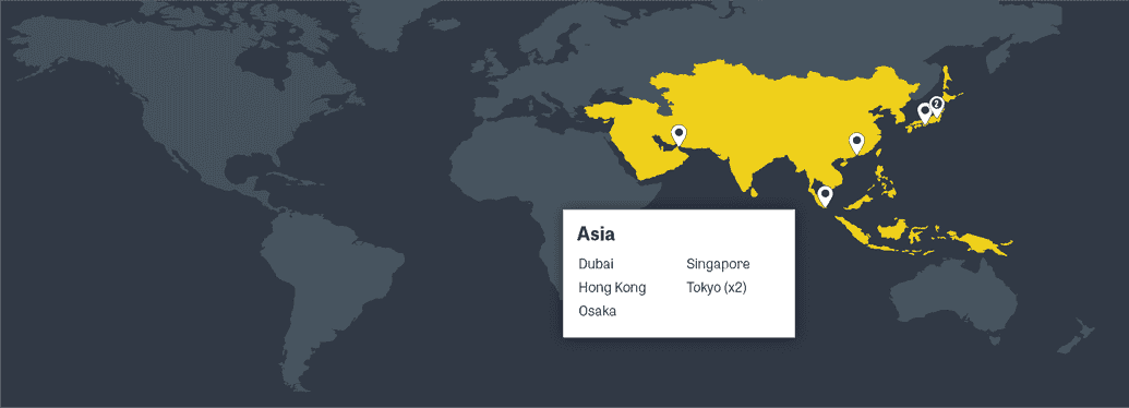 Asia CDN Map