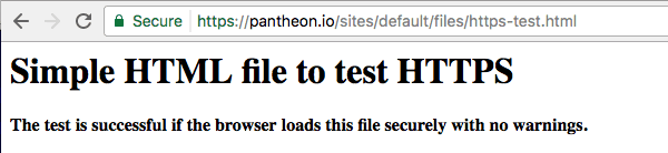 Example HTTPS Test