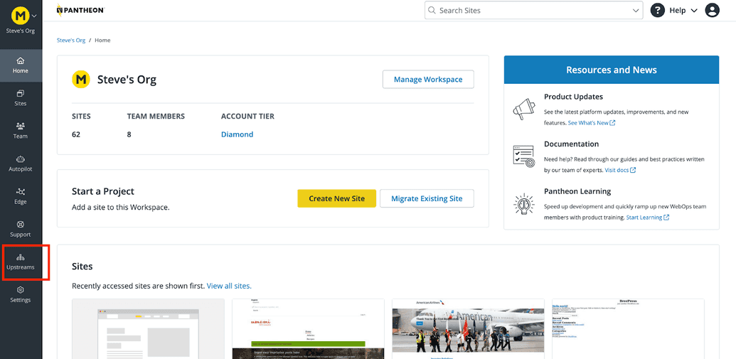 professional workspace overview