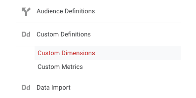 Custom Dimensions