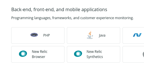 New Relic Synthetics Selection