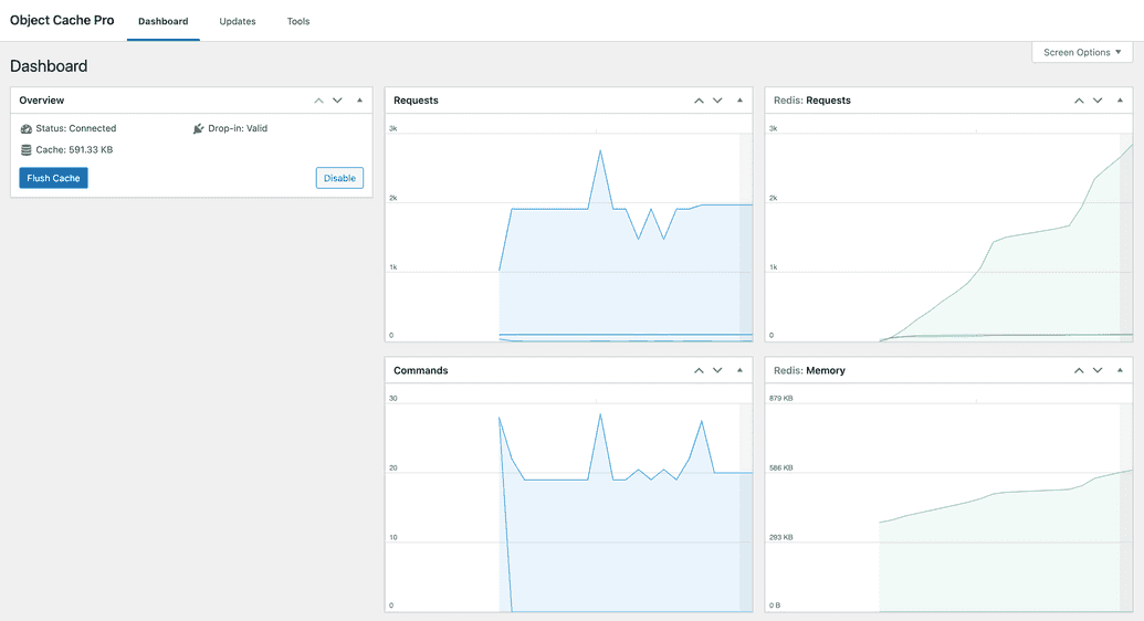 Object Cache Pro admin page