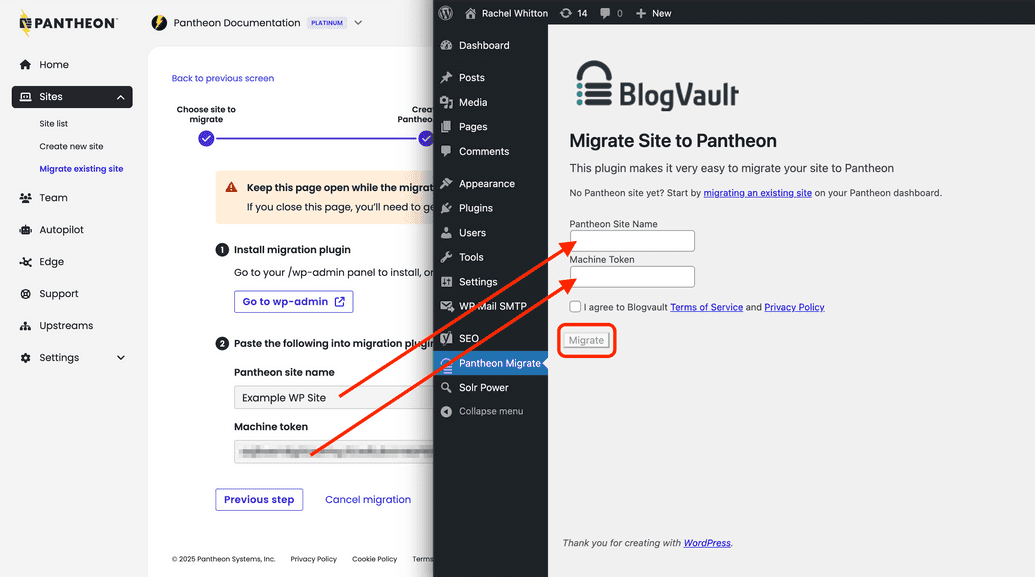 Copying and pasting info
