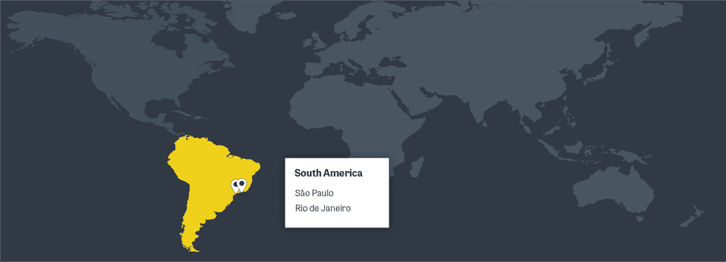 South America CDN Map