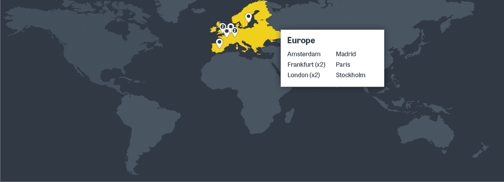 Europe CDN Map